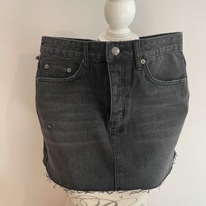 NWT - Ksubi Black Denim Mini Skirt
